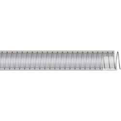 WIRE-125 - 1-1/4 in x 100 ft Food Hose, 100 psi, Clear PVC with Spring Steel Wire Helix