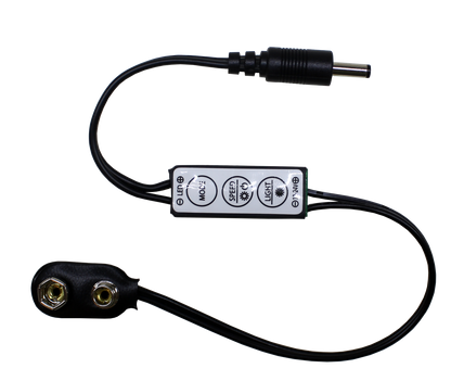 Single Color In-Line Controller with 9V Battery Connector