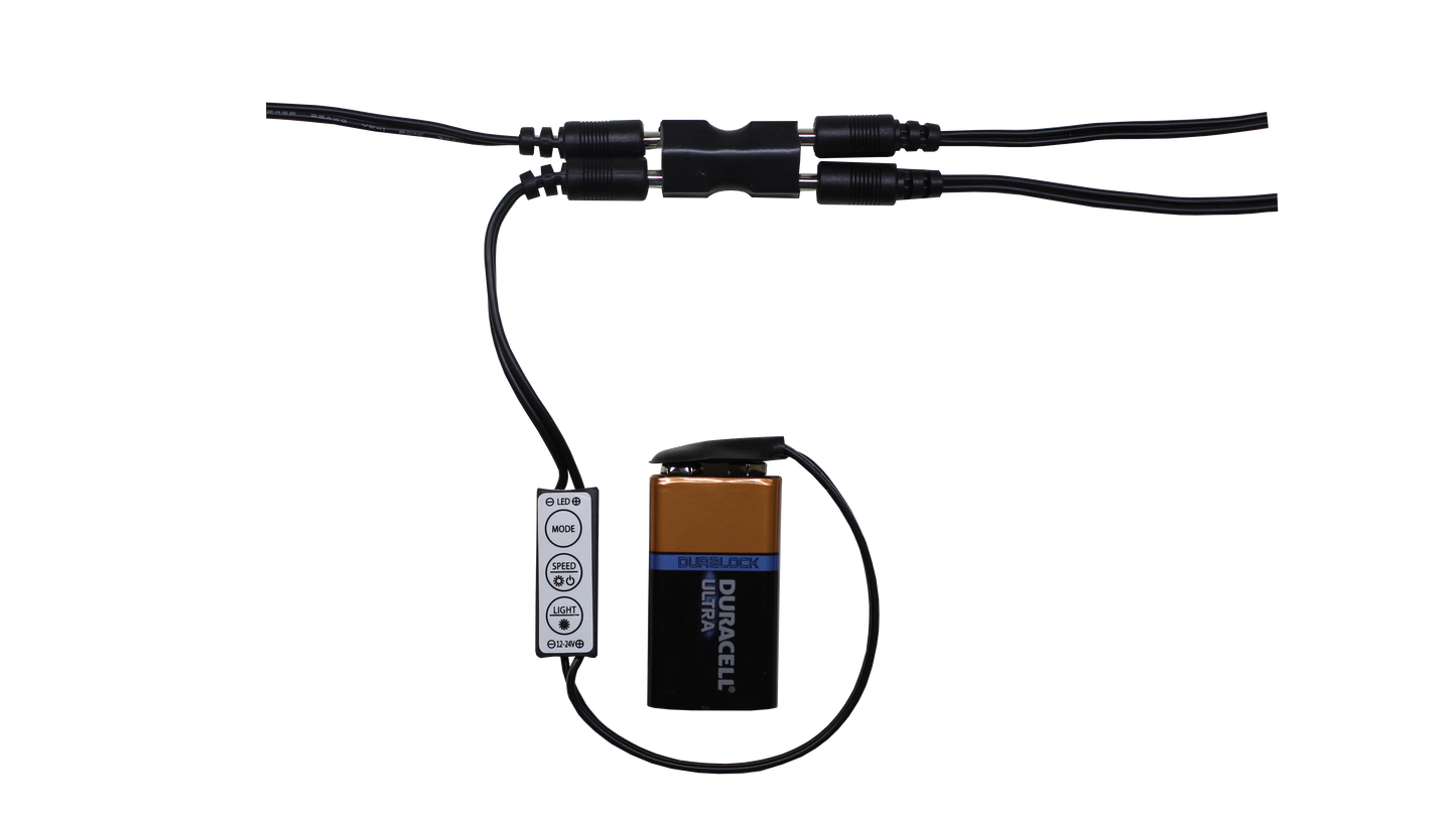 Single Color In-Line Controller with 9V Battery Connector