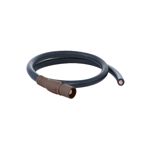 2/0 AWG Genflex Type W Power Cable CAM Male Connector to Opposite Bare