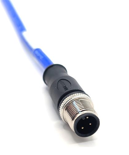 C3A80M002 - 2M Silicone M12 Cordset with 3 Pins and Flex Rating  (Pack of 8)