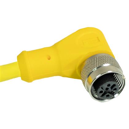 C3D01M005 - 5M 18 AWG M12 Right Angle Cordset for AC/DC  (Pack of 6)