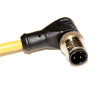 C4B05M005 - 5M UL Listed M12 Cordset with Right Angle Connector  (Pack of 8)