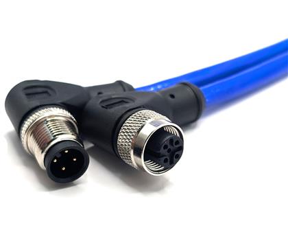C4BD81M005 - 5M Right Angle Silicone Cordset with 20M Flex Rating  (Pack of 4)