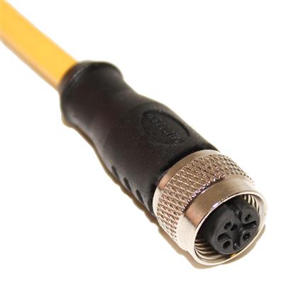 C4C05M002 - 2M UL Listed M12 Cordset with 4-Position Connector  (Pack of 7)