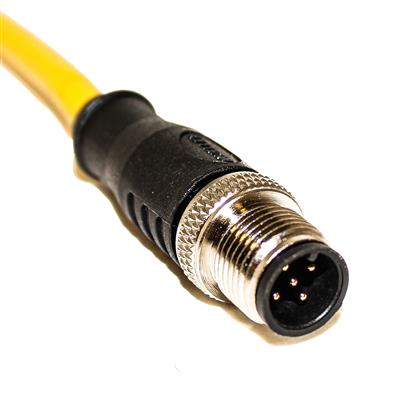 C5A06M005 - 5M UL Listed M12 22 AWG Cordset with 5-Position Connector  (Pack of 7)