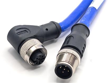 C5AD82M005 - 5M Silicone 5-Pin M12 Cordset with Flexibility  (Pack of 4)