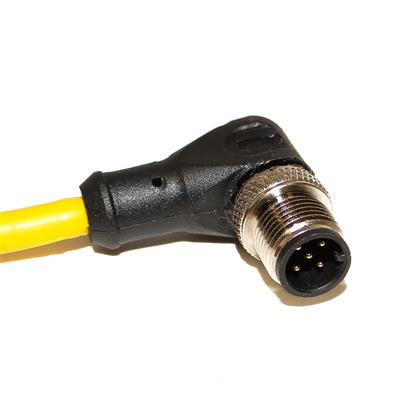 C5B06M002 - 2M M12 Cordset with 5-Position Male Right Angle Connector  (Pack of 7)
