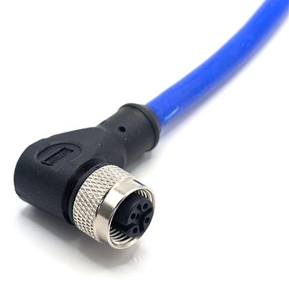 C5D82M010 - Durable Mueller Blue-Flex M12 Cordset with Right Angle Connector  (Pack of 3)
