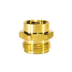 18A-12D - 3/4 in Male to 1/2 in Female NPTF Brass Straight Rigid Adapter