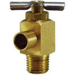 201DH - Brass Needle Drain Cock with Hose Bibb, 3/8 x 1/4 in, MIP Connection, 150 psi Rating