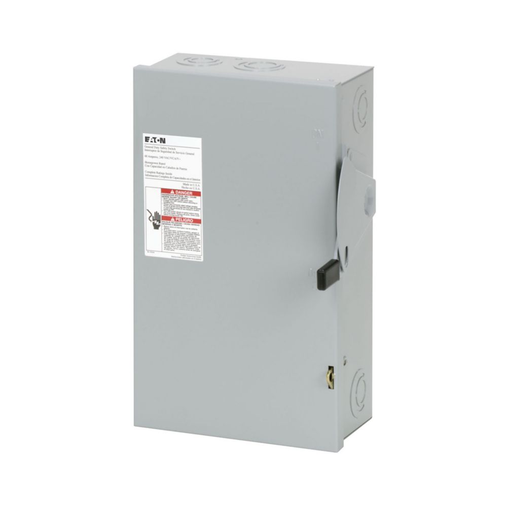60A 240V 100KA General Duty Disconnect  Safety Switch DG322UGB