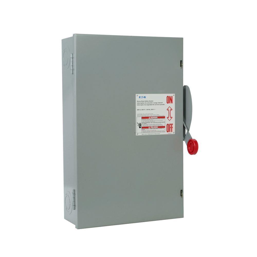 200A 240V 200KAIC 4 Wire General Duty Fusible Safety Switch DG324NGK