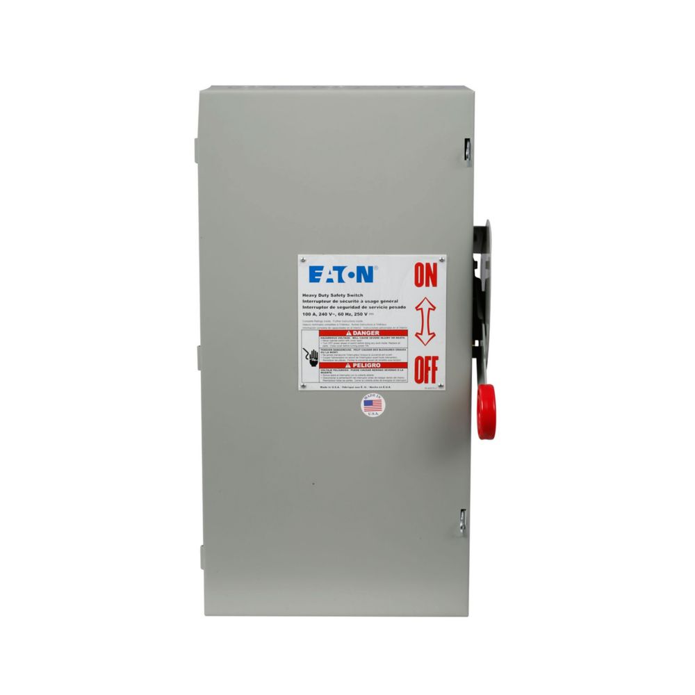 100A 100KA 600V Heavy Duty Safety Switch DH363FGK