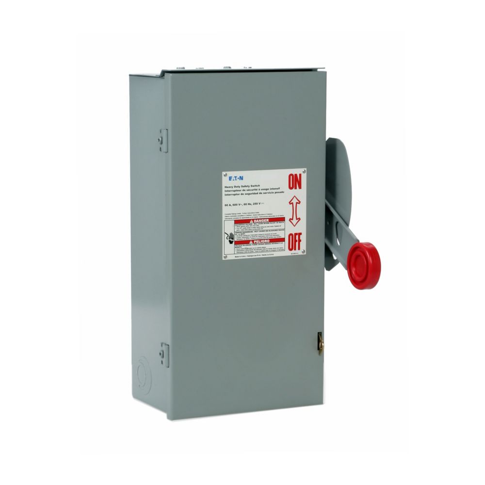 60A 600VAC 250VDC 200KAIC Panel Heavy Duty Safety Switch  DH362NRK