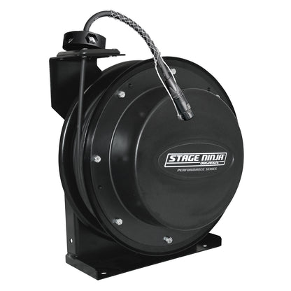 DMX-50-CT Stage Ninja Performance Series 50 Foot Constant Tension Retractable Female DMX Cable Reel