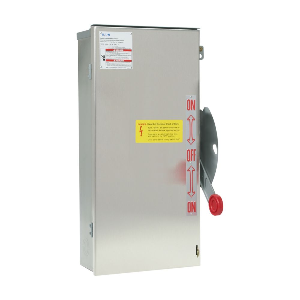 60A 600VAC 250VDC 3 Pole Double Heavy Duty Safety Switch DT362UWK