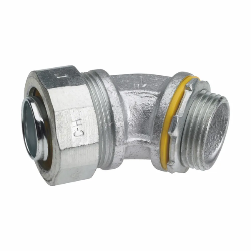 3/8 Inch Malleable Iron Insulated Liquidtight Conduit Connector Electroplated Zinc LTB3890