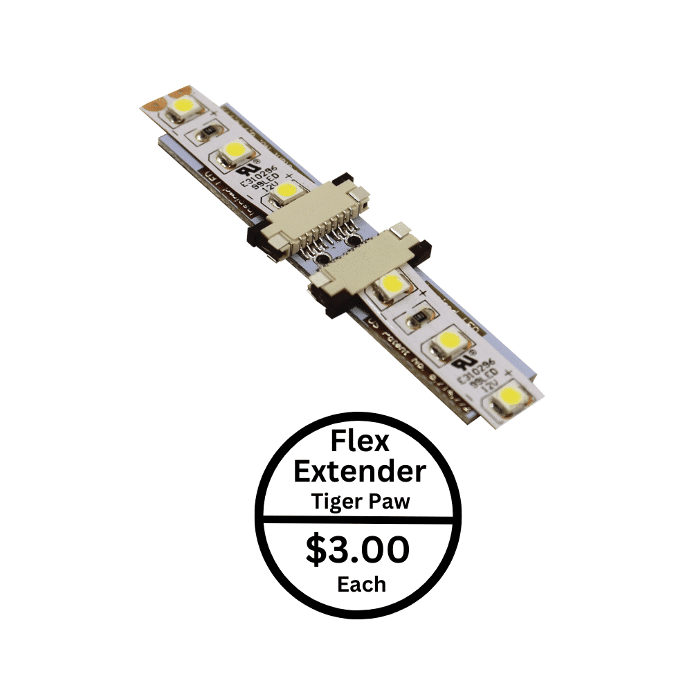 Flex Strip Extender Tiger Paw LED Connector