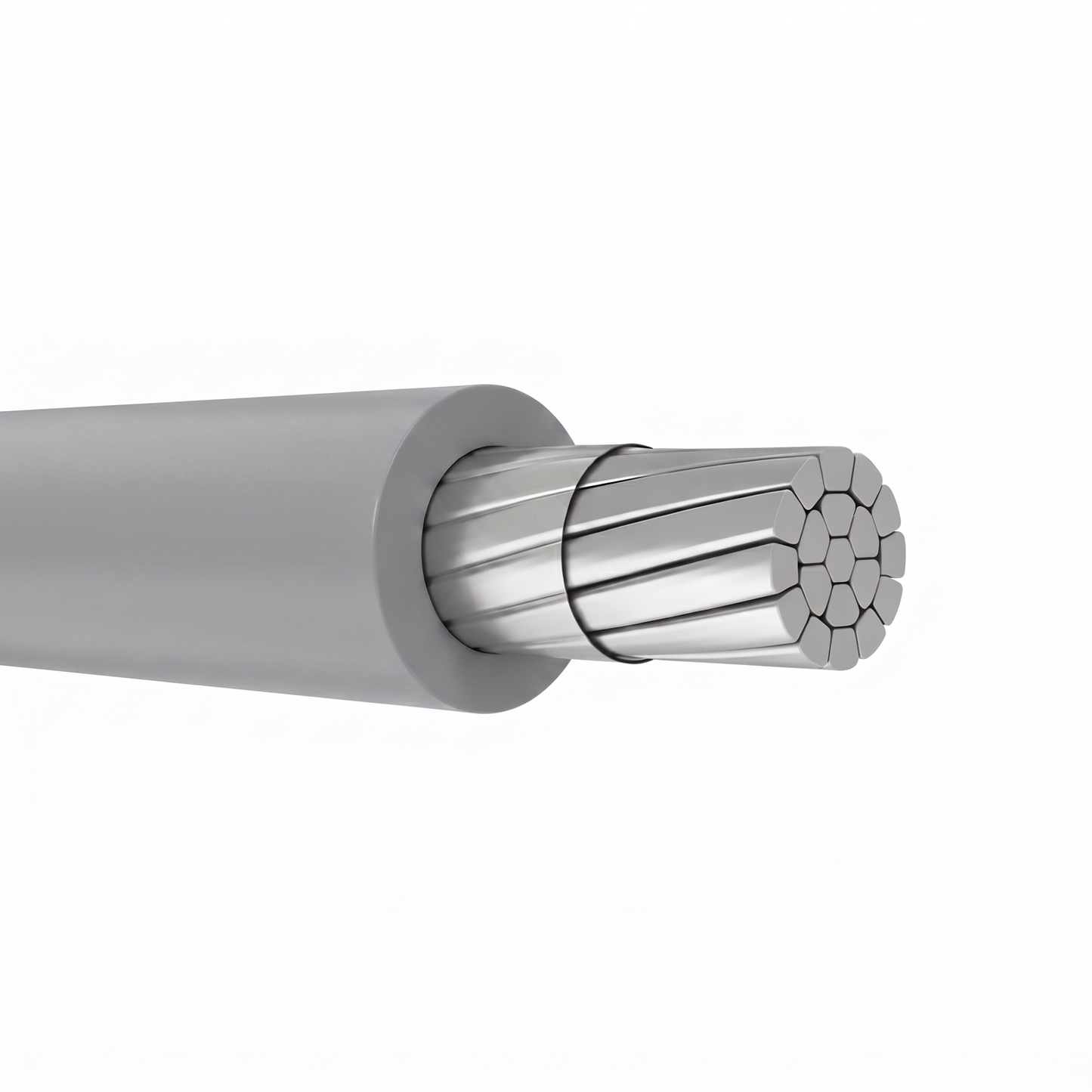 250' 1/0 AWG THHN/THWN-2 Aluminum Cable PVC Insulation Nylon Jacket 600V