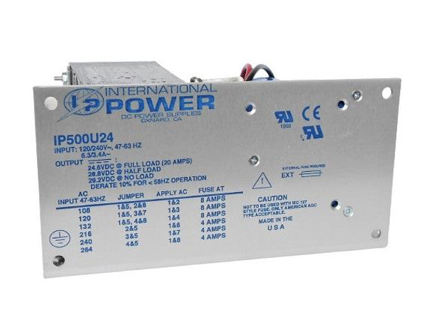 IP500U24 Linear Power Supplies 24V20A UNREG PWR SUP