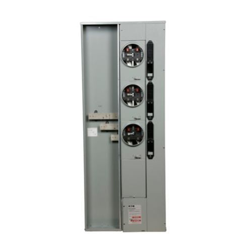 200A 120/240VAC 3-Gang Meter Pack with Horn Bypass 1MP3206RRLB