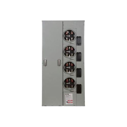 4-Gang 125A 120/240V Single-Phase Meter Socket With 400A Horn bypass 1MP4124RRLBHorn bypass