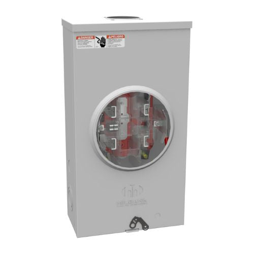 5 Terminal 1-Position 125A Ringless Meter Socket U2272-RL-5T9-BL