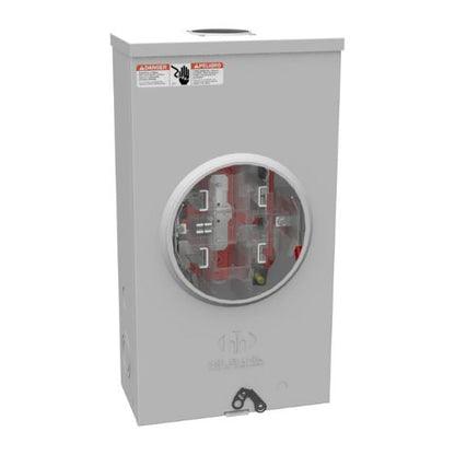 5 Terminal 1-Position 125A Ringless Meter Socket U2272-RL-5T9-BL