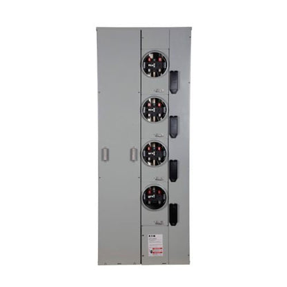 NEMA 3R 200A 120/240VAC 4-Gang Meter Pack 1MP4206RRL