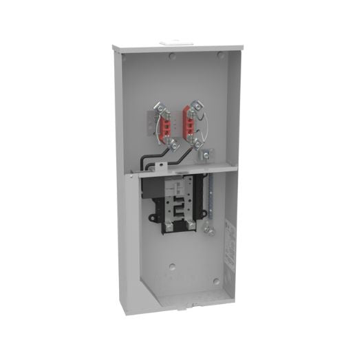 4 Terminal 1-Position 200A Ringless Meter Socket With Main And Load Center U5168-XL-100-BL-NE