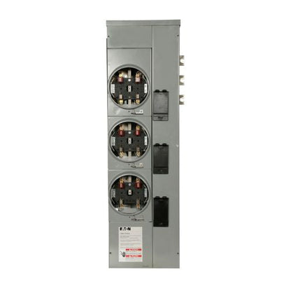 125A 120/240VAC 3-Gang Meter Pack with 800A Bus Horn Bypass 1MM312RRLB
