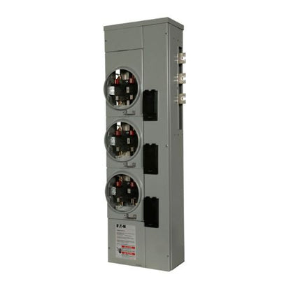 125A 120/240VAC 3-Gang Meter Pack with 800A Bus Horn Bypass 1MM312RRLB