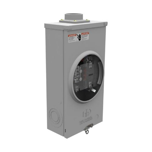 5 Terminal 1-Position 200A Ringless Meter Socket With Horn Bypass U8729-DL-KK-BLG