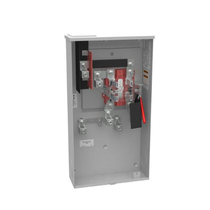 5 Terminal 1-Position 320A Ringless Meter Socket With Lever Bypass U3885-X-BLG