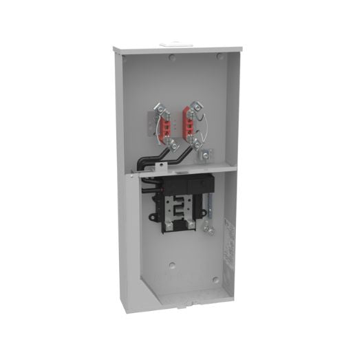 4 Terminal 1-Position 200A Ringless Meter Socket With Main And Load Center U5168-XL-200-BL-NE