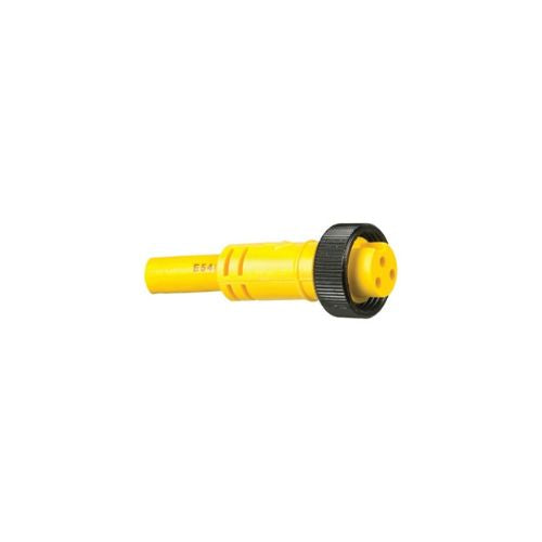 Nylon 4 Pole Straight Connector With Internal Thread And Pigtail Lead ML4C4WC120FY