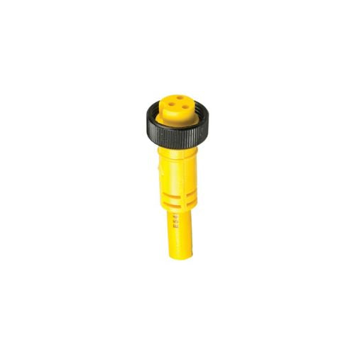 16 AWG Zinc 4 Pole Straight Connector With Internal Thread And Pigtail ML4C4WC600F