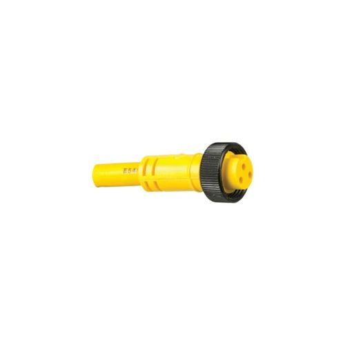16 AWG Zinc Coated 4 Pole Straight Connector With Internal Thread ML4F4SC060F
