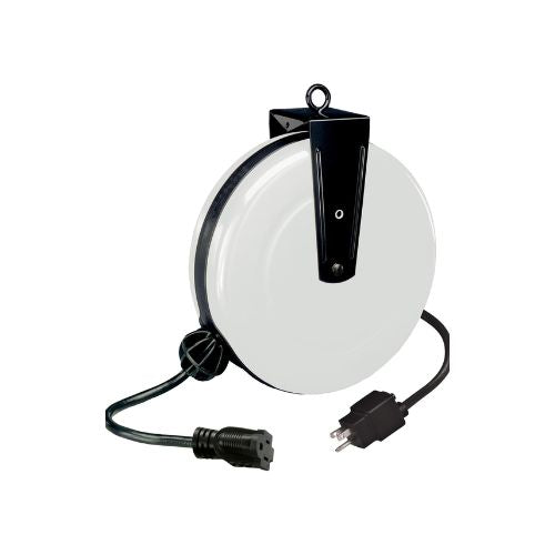 30' Indoor Retractable Extension Cord Reel