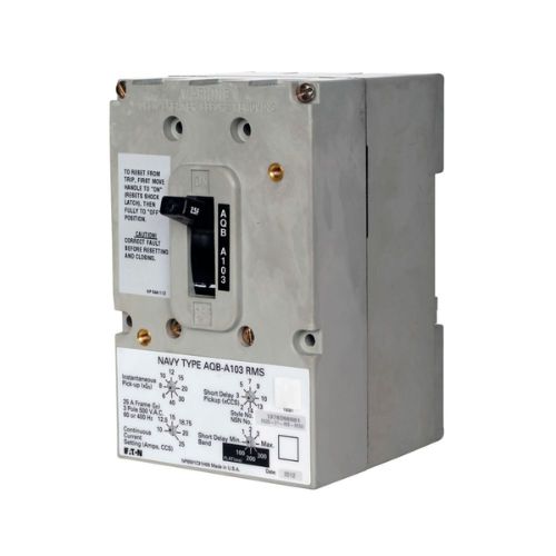 Three Pole Naval Shipboard Molded Case Circuit Breaker 1376D96G01