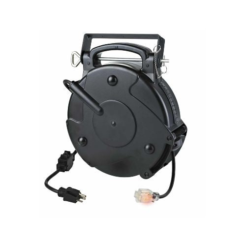 ALERTREELS Indoor Retractable Extension Cord Reel - 45' 12/3 SJTOW
