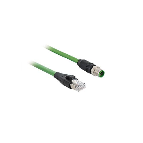 ZAV50R502 - 8-Pin M12 × 1 Connection Cable with RJ45 X-Coding