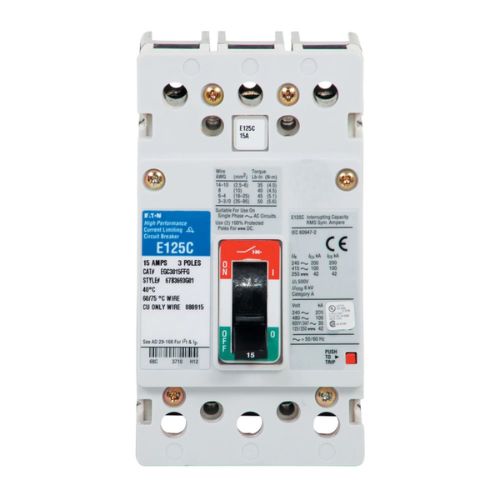 G Series Molded Case Circuit Breaker Fixed Thermal Magnetic Trip EGB3100FFGV