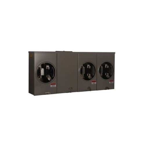 3 Gang 200A 600V Single Phase Four Jaw Meter Socket 1009614CH