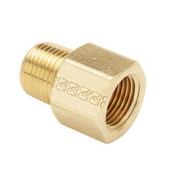 23206X4 - 1-1/4 in Brass SAE Pattern Extender Adapter, 3/8 in Female NPTF to 1/4 in Male NPTF Connection