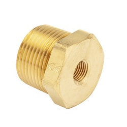 23226X4 - 3/8-in Male NPTF to 1/4-in Female NPTF Brass Hex Bushing, 1.06-in Hex Size