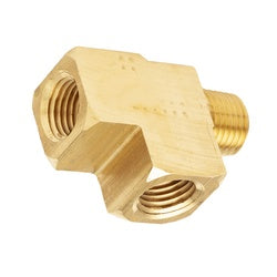 23750X8 - 1/2 in Female NPTF & Male NPTF Brass Street Tee Fitting