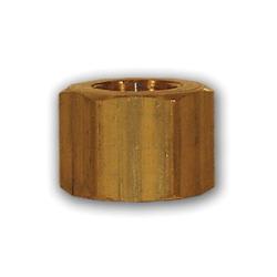 LF261X4 - 1/4 in Compression Hex Nut, Lead-Free Brass, -40 to 250°F Rating