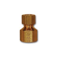 266X4X4 - Brass Female Adapter, 1/4-in Compression x 1/4-in Female NPTF, 300 psi, -65 to 250°F